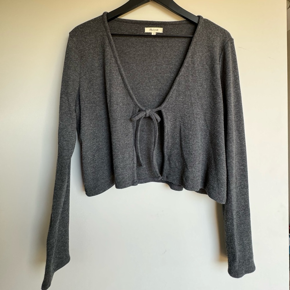 Madewell Knit Tie Cardigan